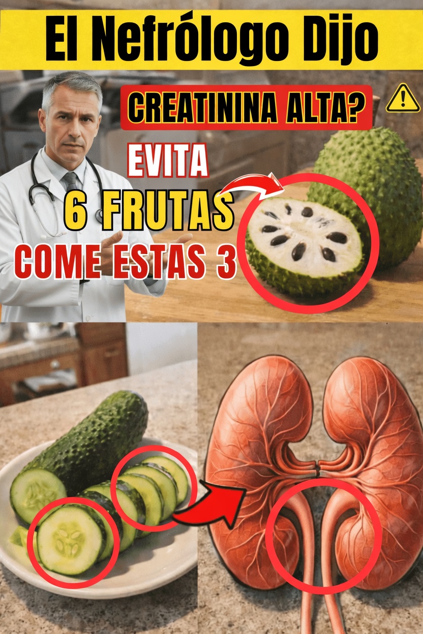 ¿Tienes la creatinina alta? Frutas inteligentes para apoyar la salud de tus riñones