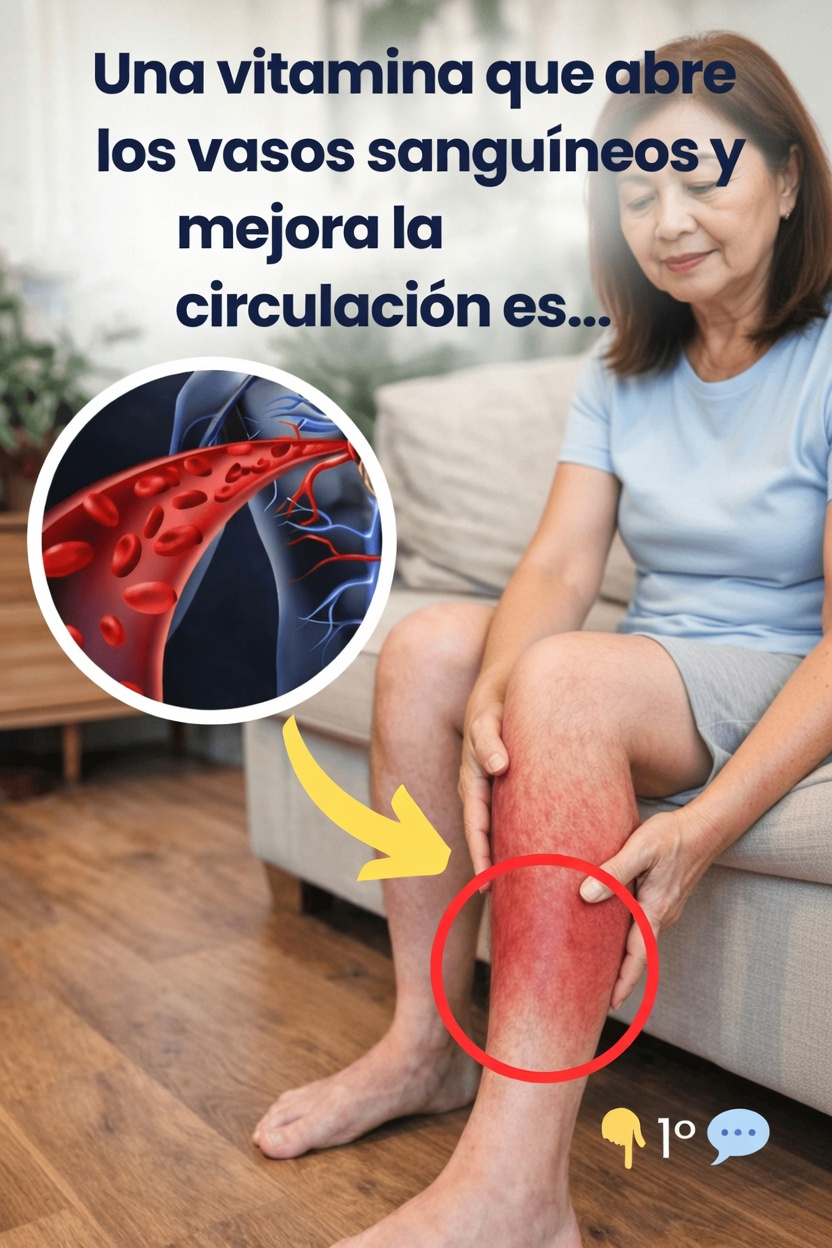La única vitamina que favorece una circulación sanguínea saludable y el bienestar vascular después de los 50