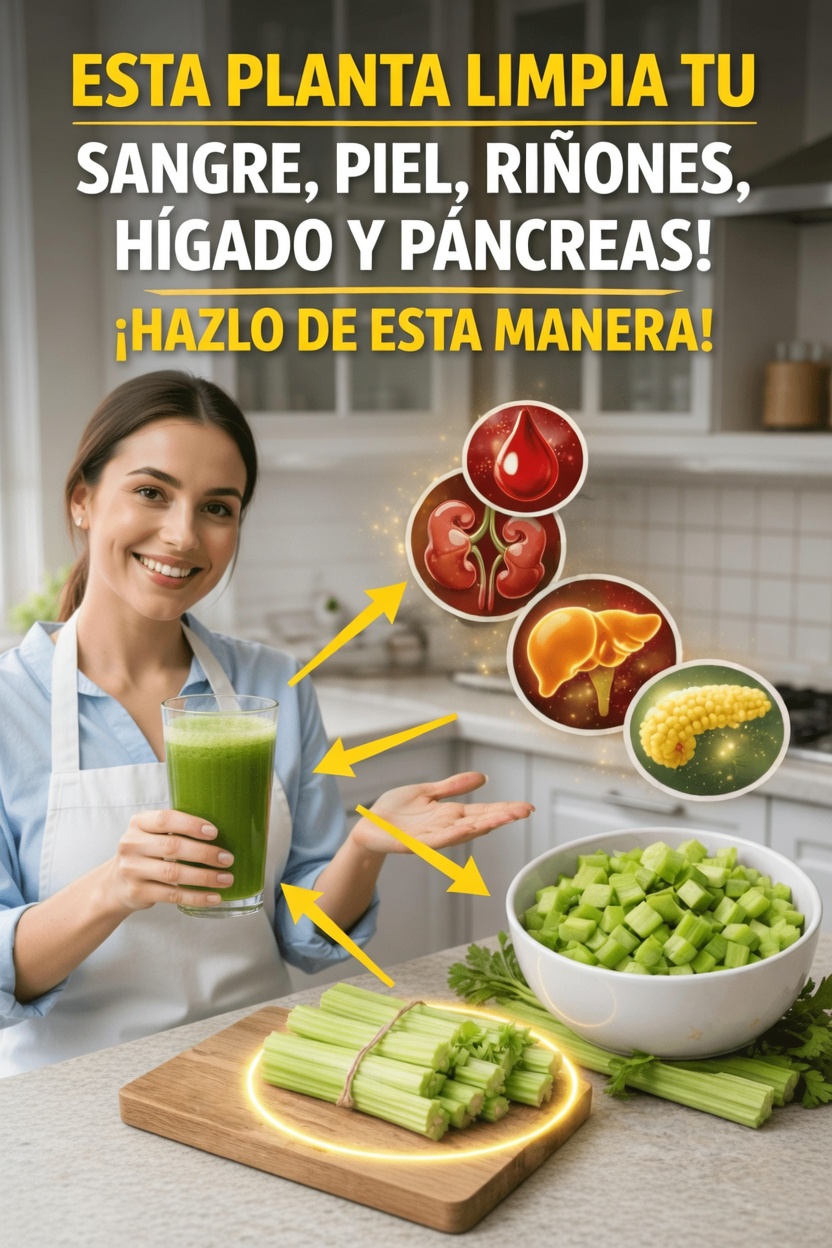 Por qué el jugo de apio se está convirtiendo en el ritual matutino número 1 para las personas que quieren sangre, piel y órganos más limpios