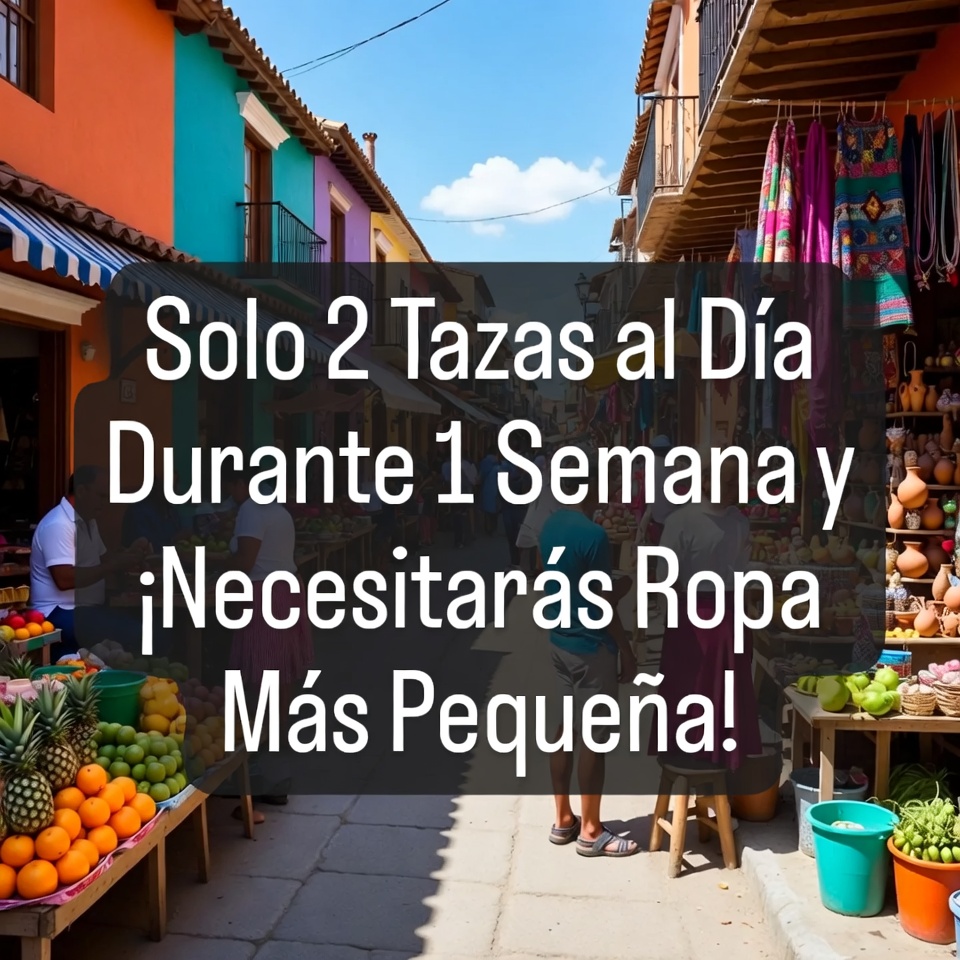 ¡Solo 2 tazas al día durante 1 semana y necesitarás ropa más pequeña!