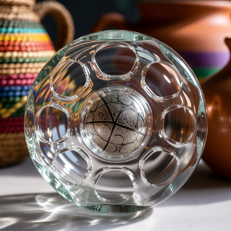 Lo encontré en la casa de mi abuela: hecho completamente de vidrio con aberturas estrechas alrededor de todo el perímetro. ¿Qué es?