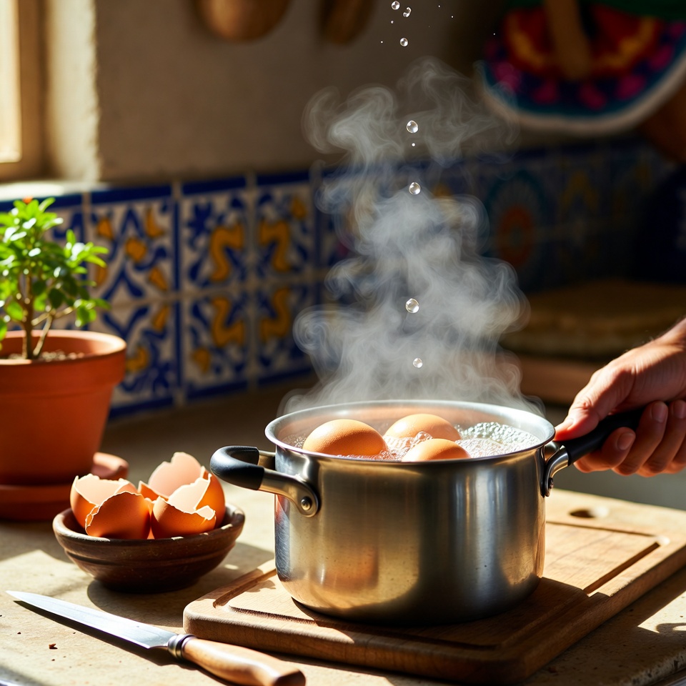 El ingenioso truco del chef para pelar huevos duros a la perfección
