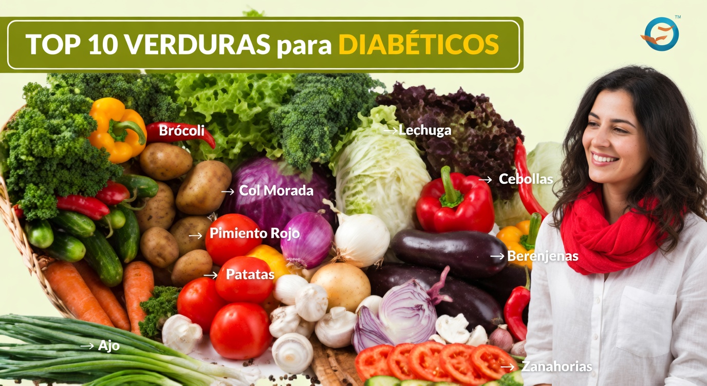 Las 10 mejores verduras para personas con diabetes para incluir de forma segura en las comidas diarias