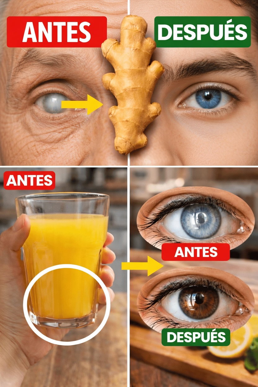 Jengibre y limón como hábito diario de bienestar para apoyar una visión cómoda de forma natural