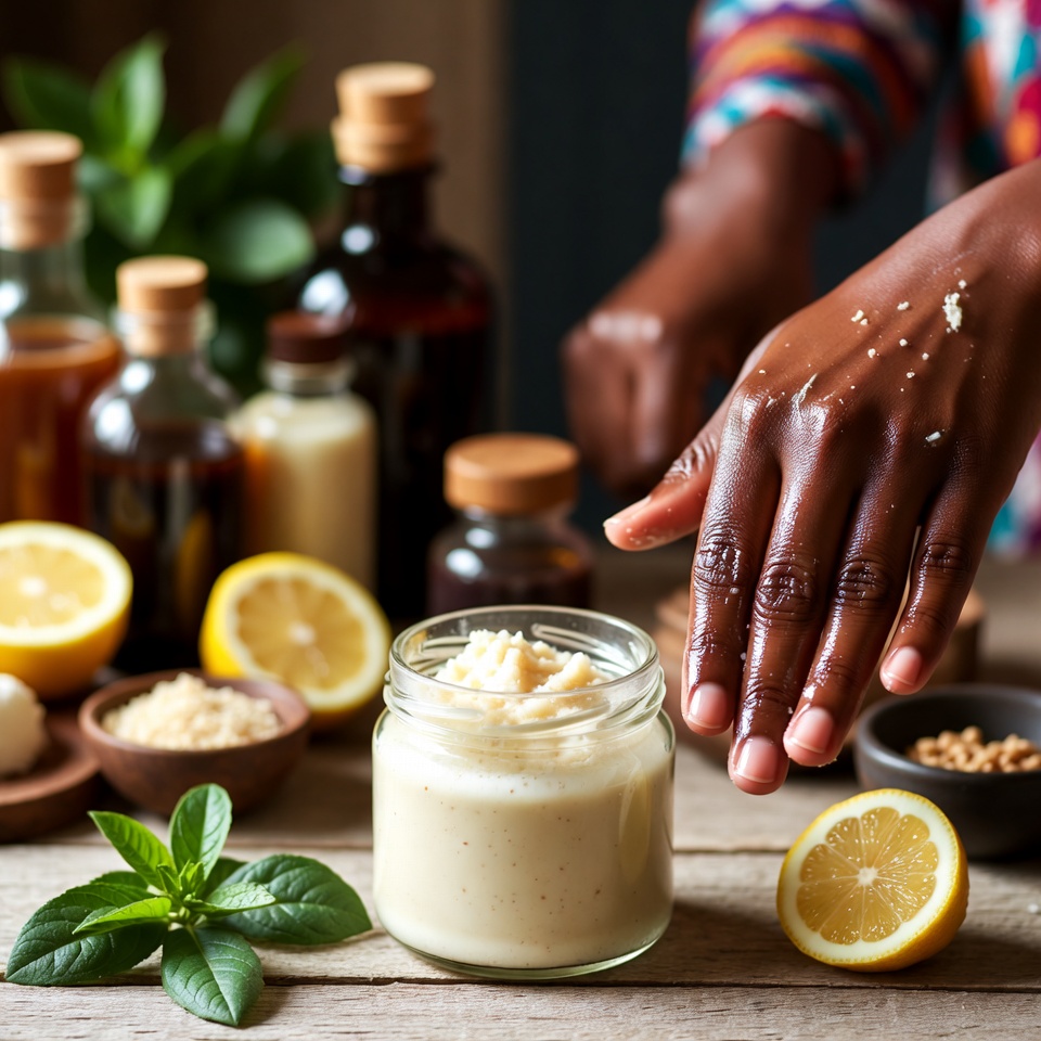 Exfoliante casero para aclarar los nudillos oscuros y tener las manos suaves