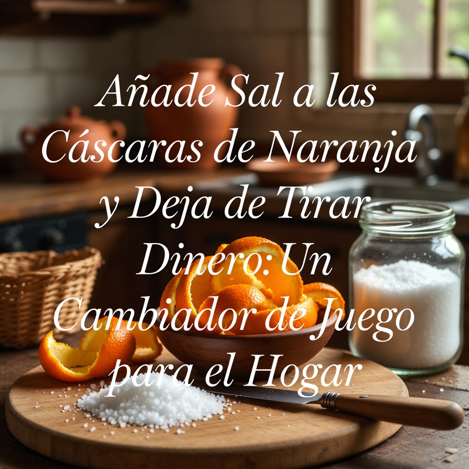 Agrega sal a las cáscaras de naranja y deja de malgastar dinero: un cambio de juego para el hogar