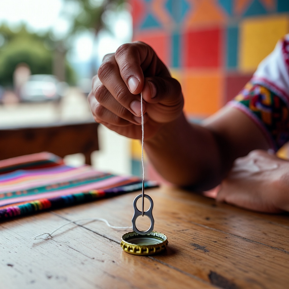 Un truco sencillo para enhebrar la aguja fácilmente: todo lo que necesitas es una tapa de botella