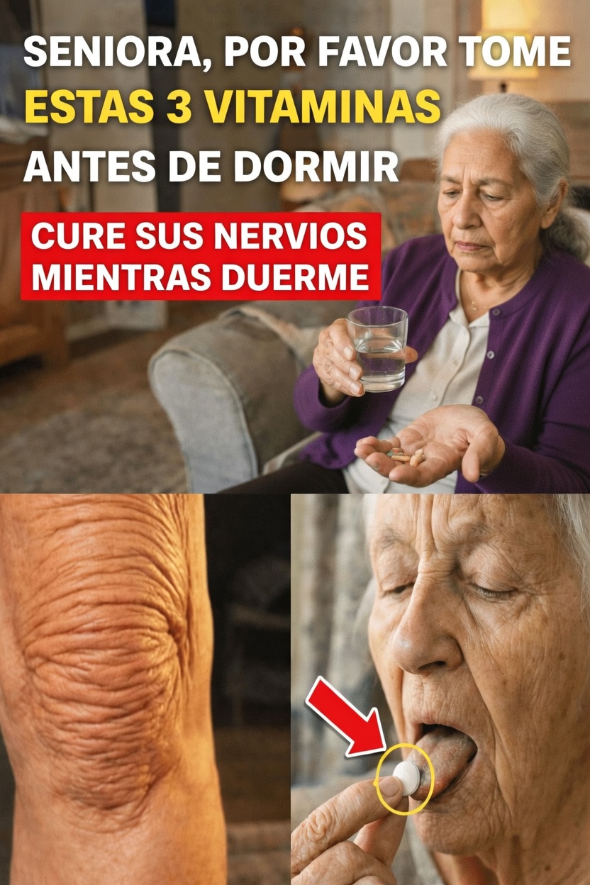 3 vitaminas antes de dormir que pueden transformar la fuerza de las piernas después de los 60