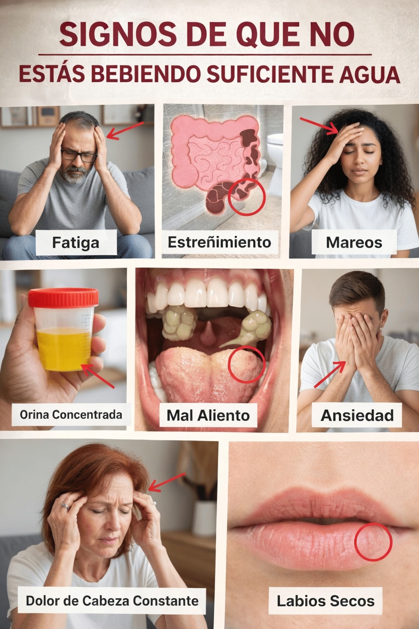 ¿Estás pasando por alto estas señales comunes de que no estás bebiendo suficiente agua cada día?
