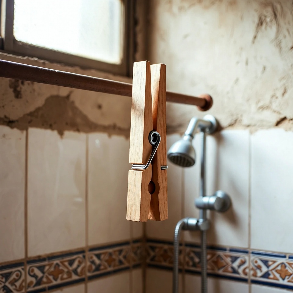 Por qué colgar una pinza de la ropa en la ducha: cuando lo sepas, lo harás siempre