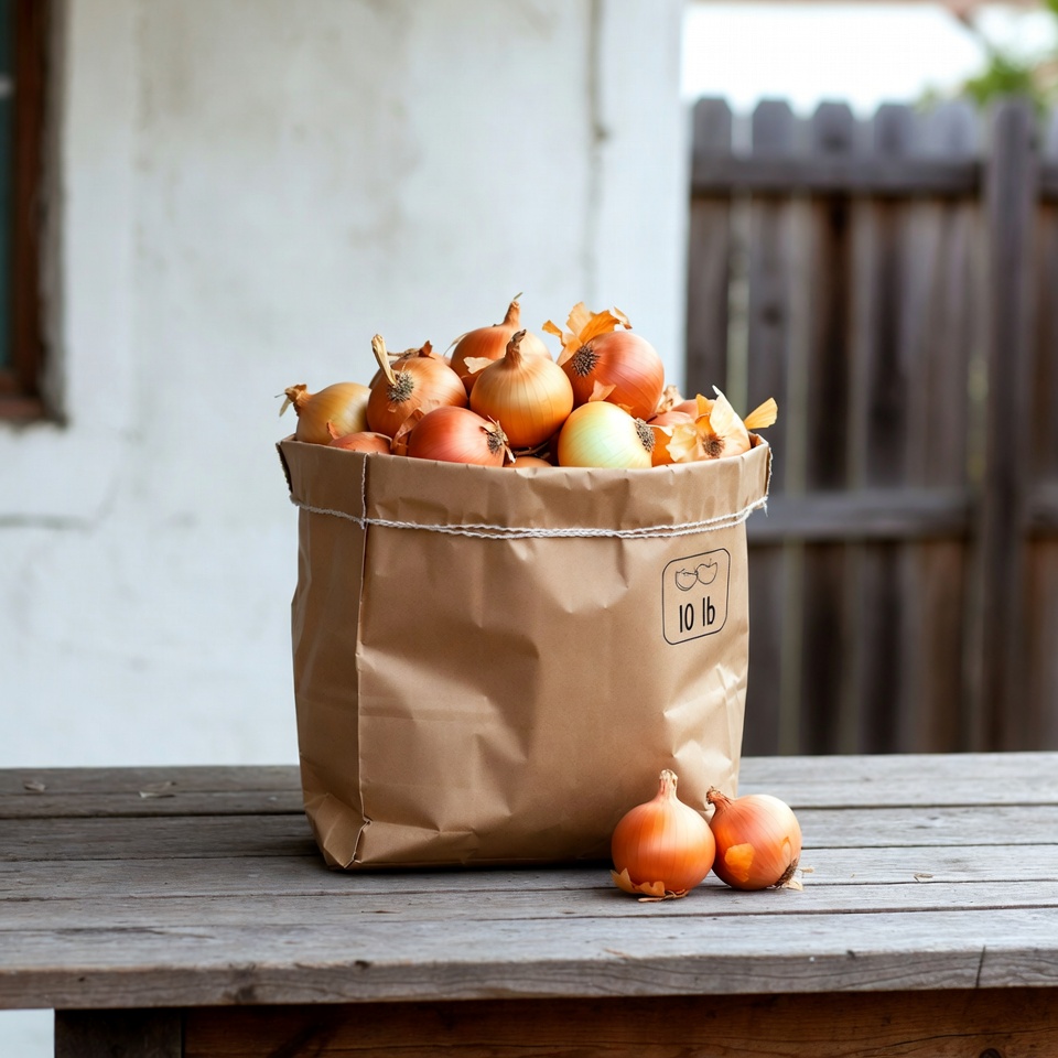 Sin duda, ¡mi truco favorito para ahorrar dinero y tiempo! Compra una bolsa de 10 lb de cebollas en Costco y prueba esta técnica