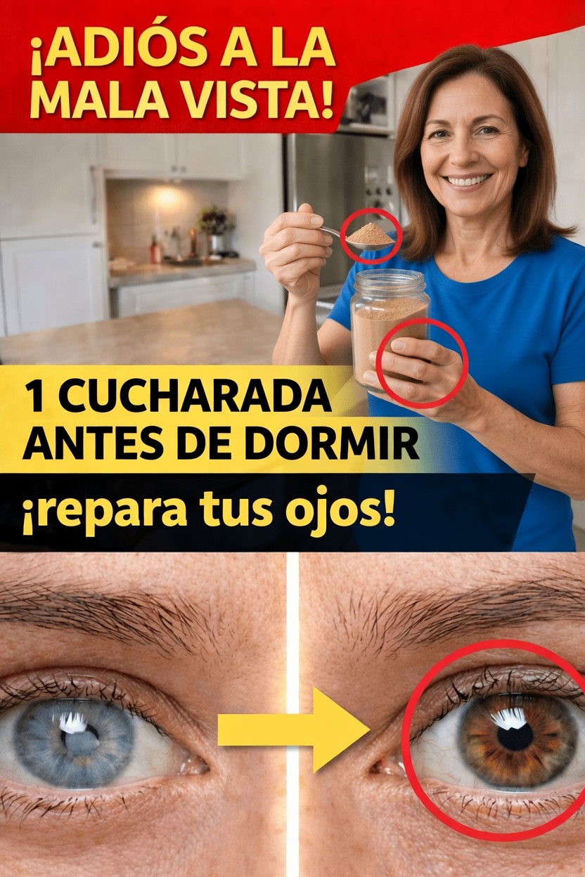 ¿Más de 60? Come ESTA única cosa antes de dormir y despierta viendo como si tuvieras 40