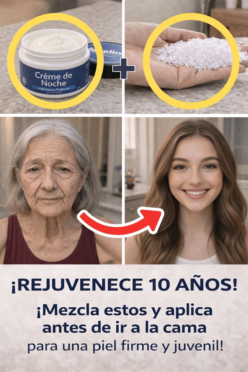 ¿Has Probado una Sencilla Rutina Nocturna que Mezcla Dos Comunes Artículos del Hogar para Hidratar la Piel?