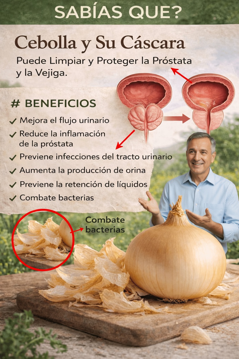 Descubre formas sencillas de incorporar cáscaras de cebolla en tu rutina diaria para favorecer de manera natural la salud de la próstata y la vejiga