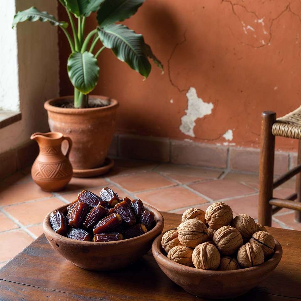 Solo cubre 2 ingredientes con miel: nueces y dátiles (¿Lo sabías?)