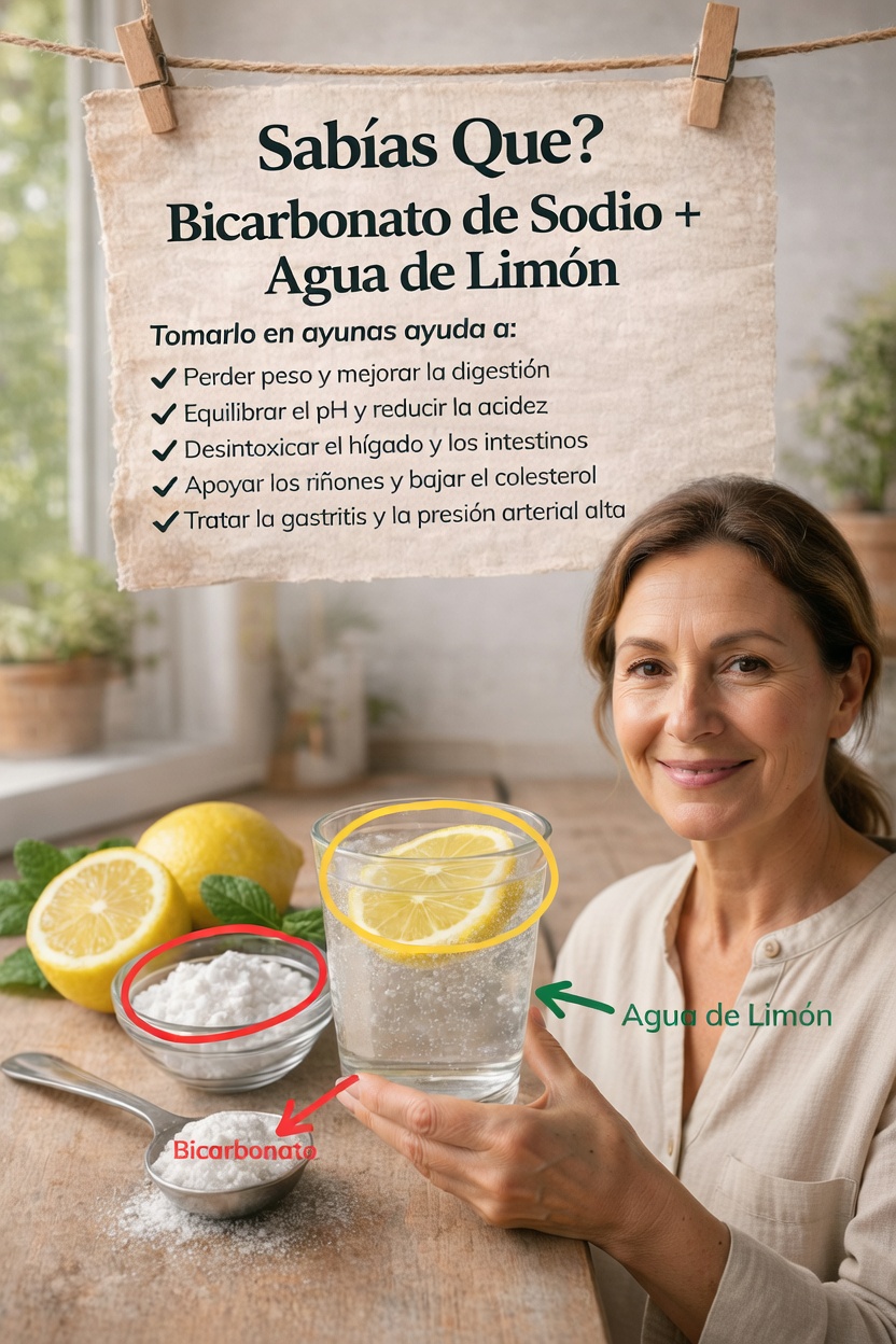 Descubriendo el hábito matutino de tomar agua con bicarbonato y limón: lo que necesitas saber