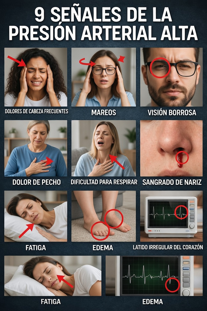 9 señales sorprendentes que podrían indicar hipertensión y por qué deberías prestar atención