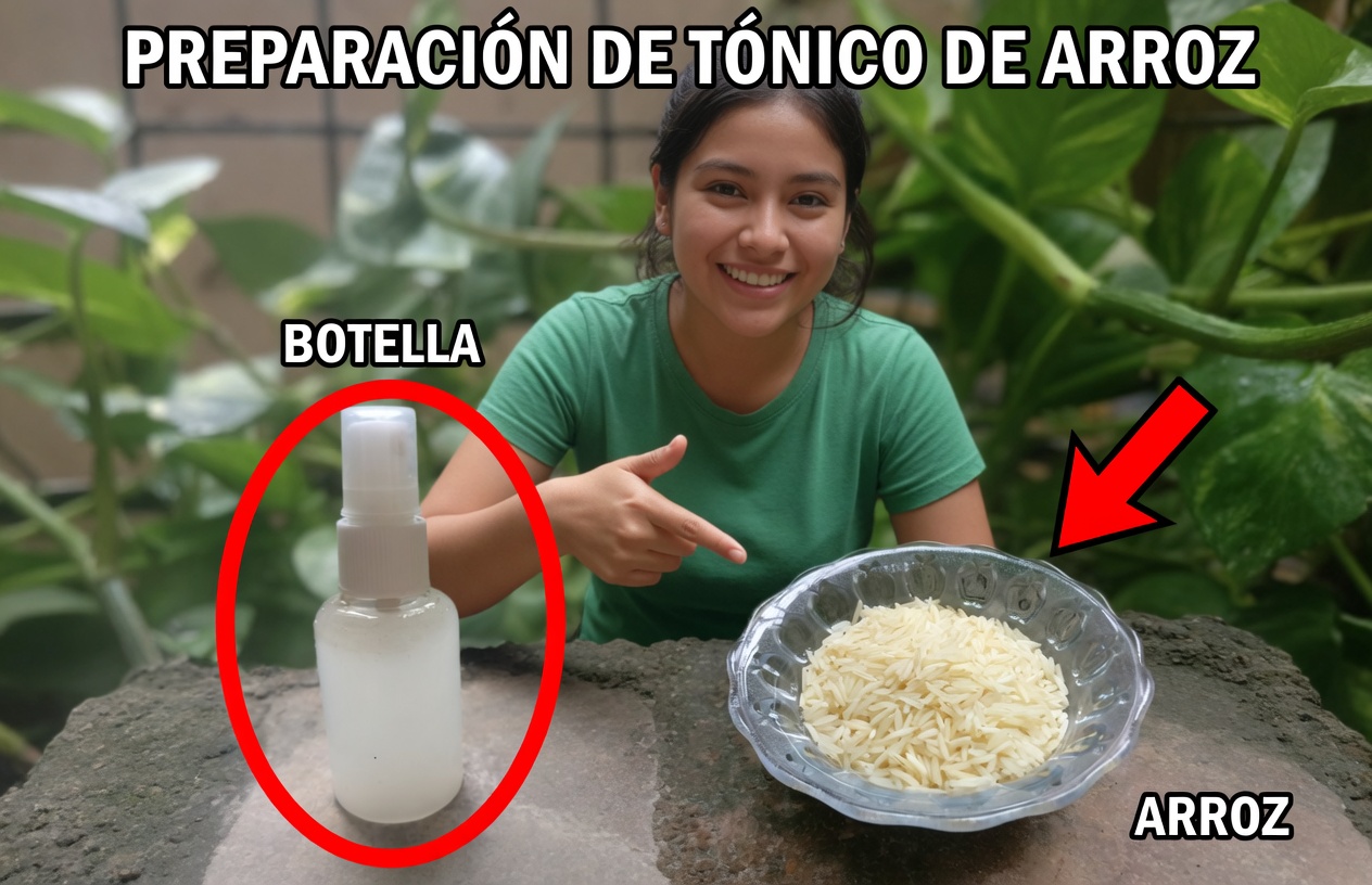 Agua de arroz para el crecimiento del cabello: cabello grueso con agua de arroz