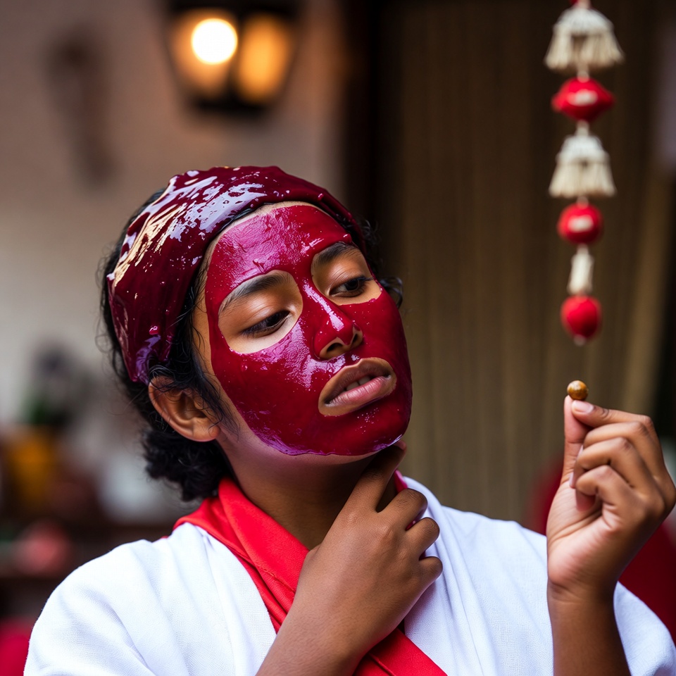 Gel facial de remolacha para una piel clara: mejillas rosadas y rubor rosado