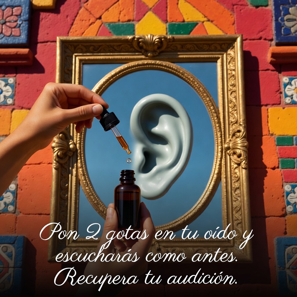 Pon 2 gotas en tu oído y oirás como antes. Recupera tu audición.