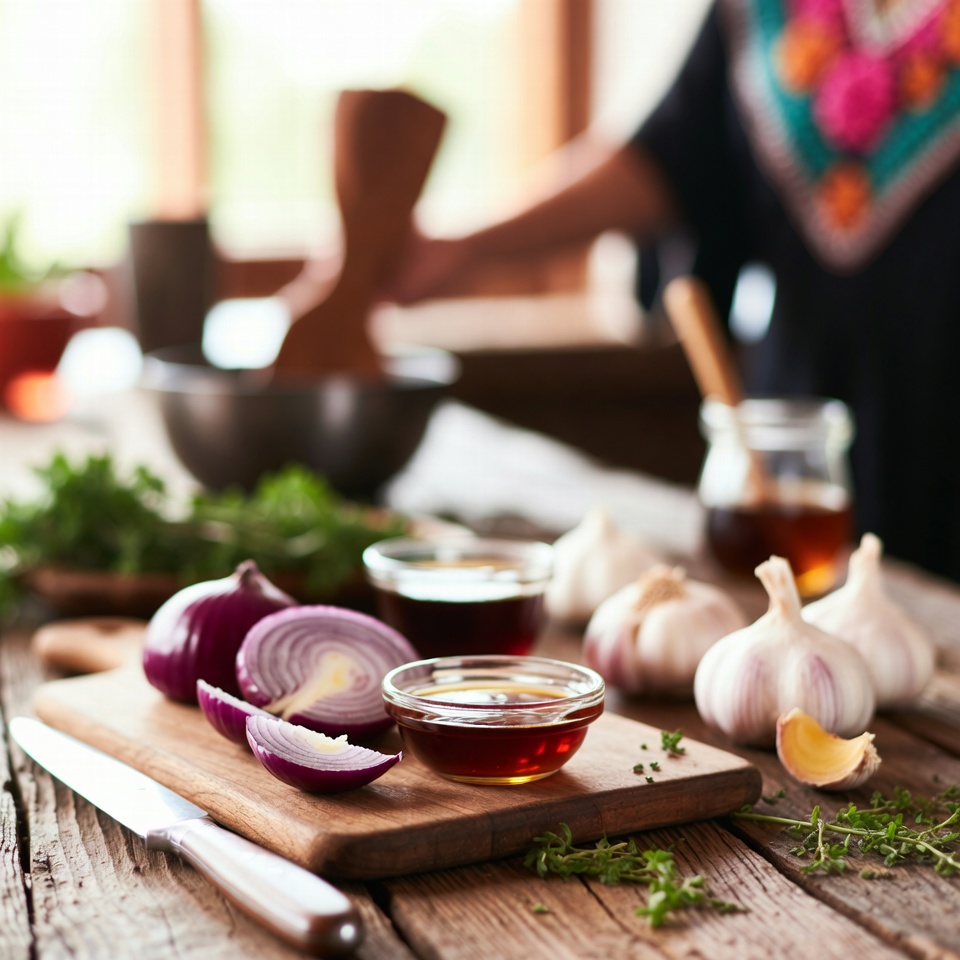 Receta de cebolla morada, ajo y miel para tratar los pulmones