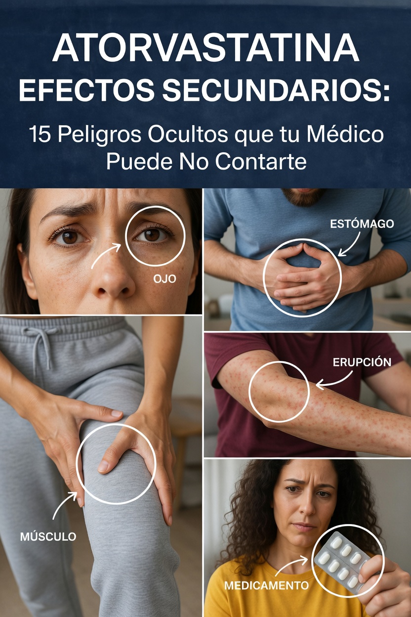 Efectos secundarios de la atorvastatina: lo que debe saber sobre este medicamento común para el colesterol
