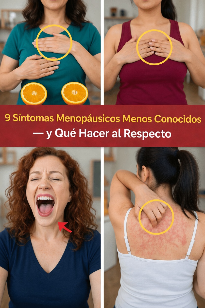 9 sorprendentes síntomas de la menopausia que quizá no esperas — y formas sencillas de sentirte más cómoda