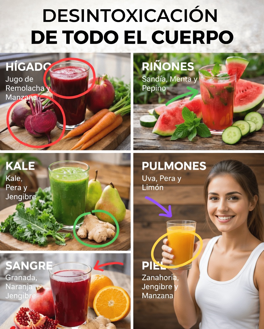 Descubre formas sencillas de apoyar los procesos naturales de desintoxicación de tu cuerpo con jugos frescos