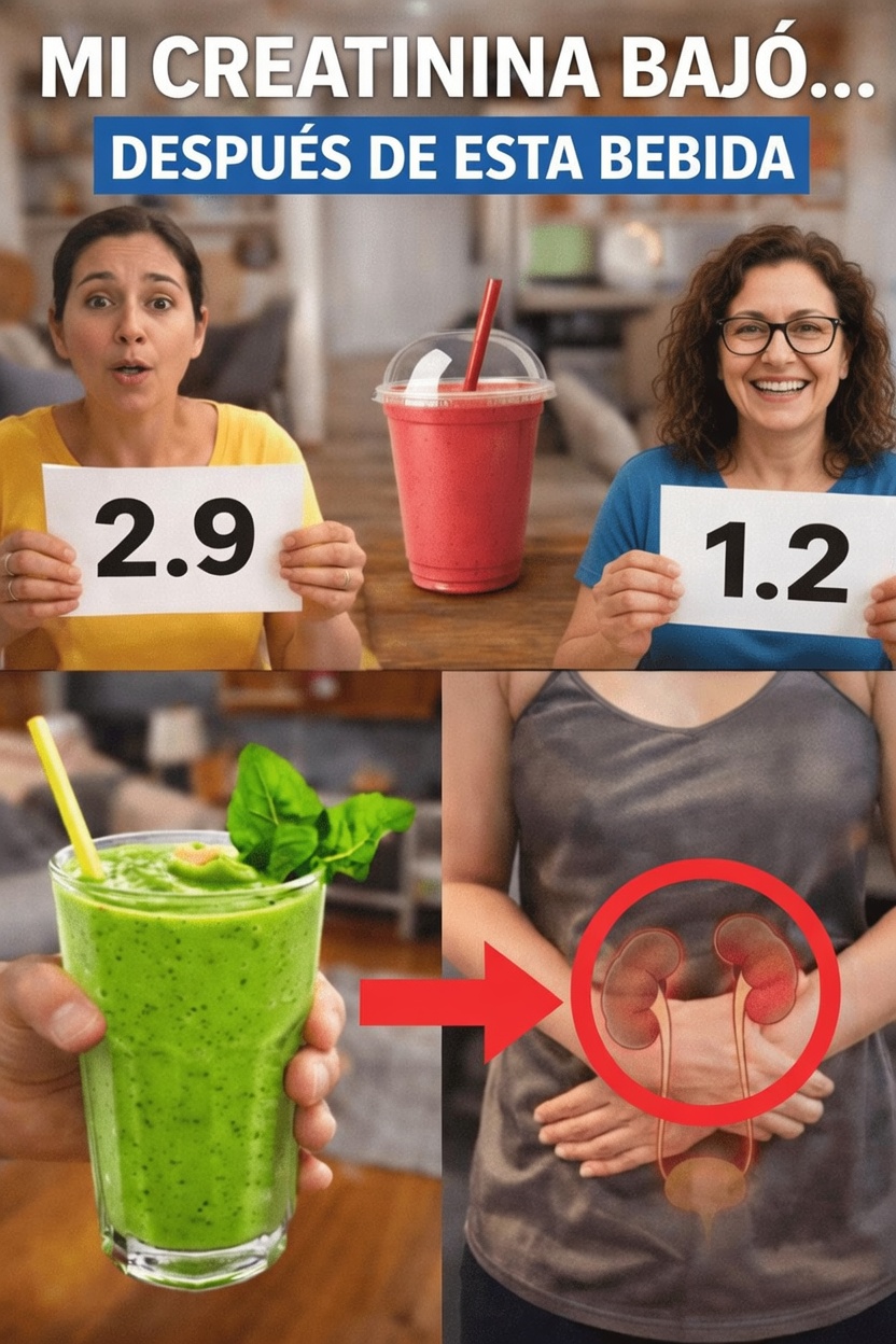 Tres bebidas sencillas que pueden favorecer la salud renal y niveles saludables de creatinina