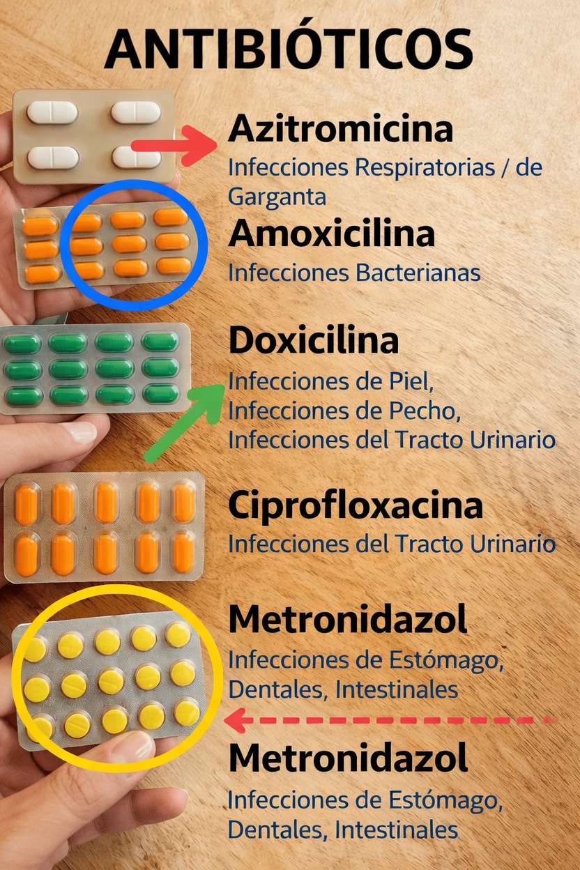 Los 5 antibióticos más comunes que todos deberían entender: usos y por qué son importantes