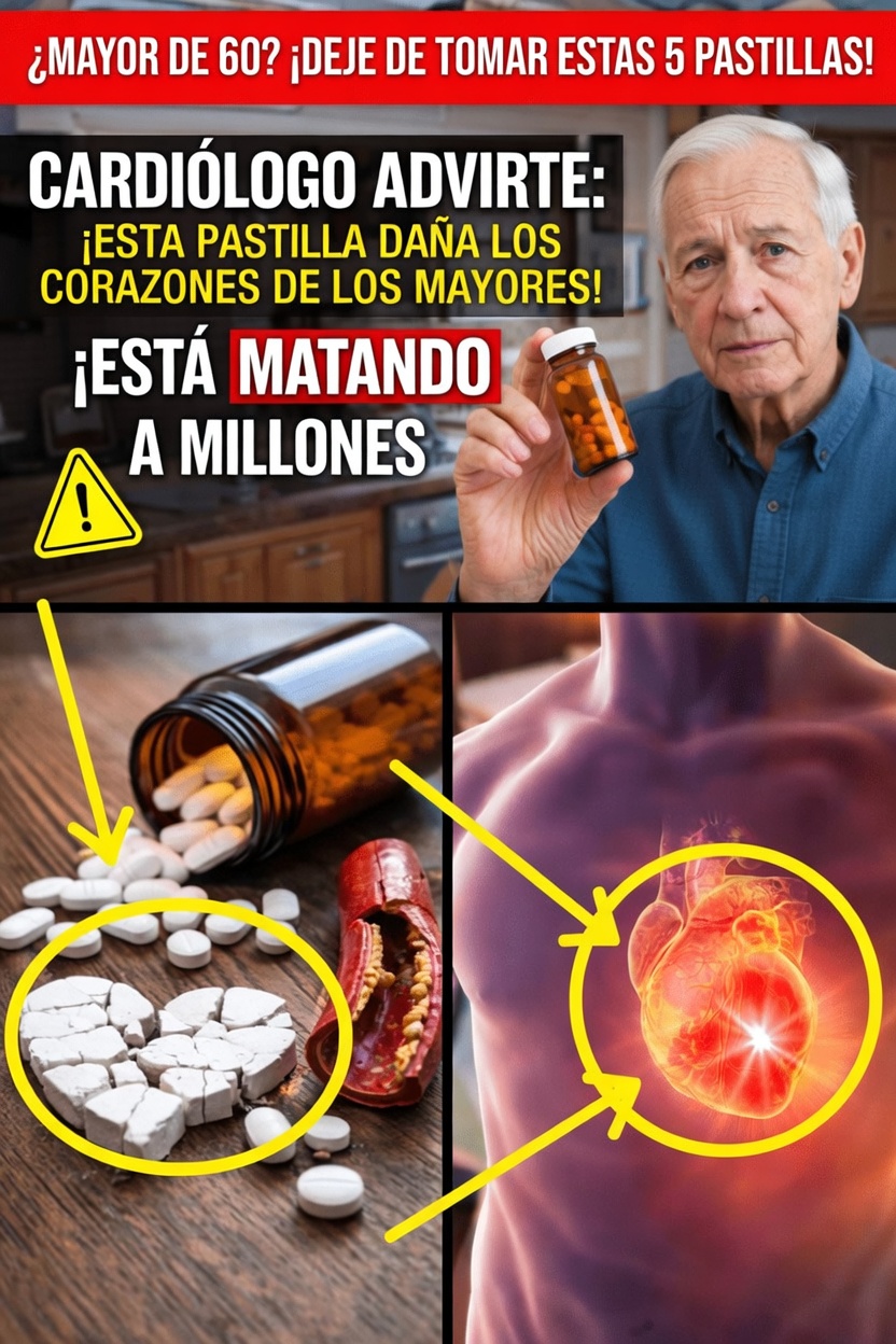 ¿Los analgésicos comunes ponen en riesgo tu corazón después de los 60? Lo que necesitas saber