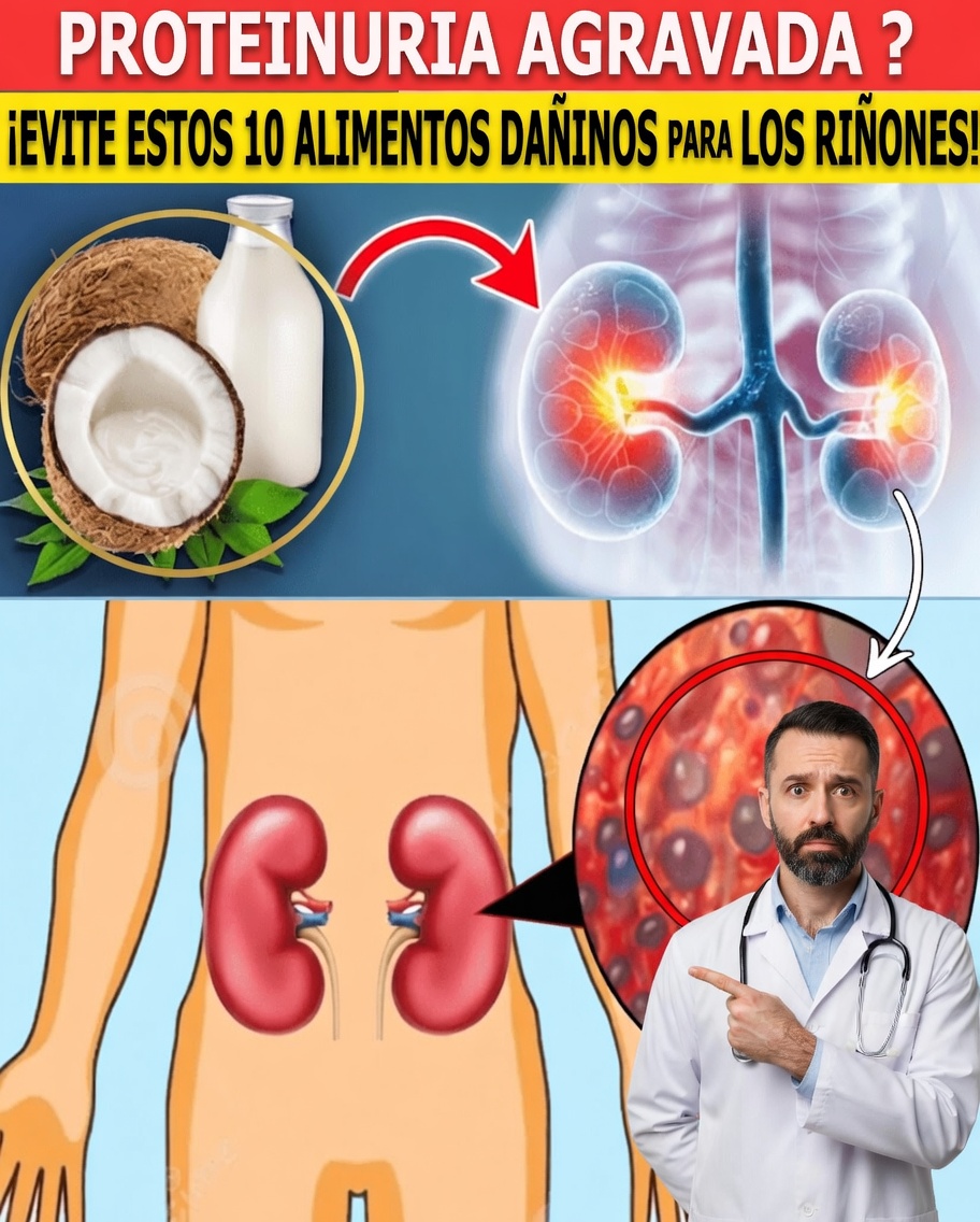 ¿Proteinuria en aumento? 10 alimentos cotidianos que pueden fatigar silenciosamente tus riñones
