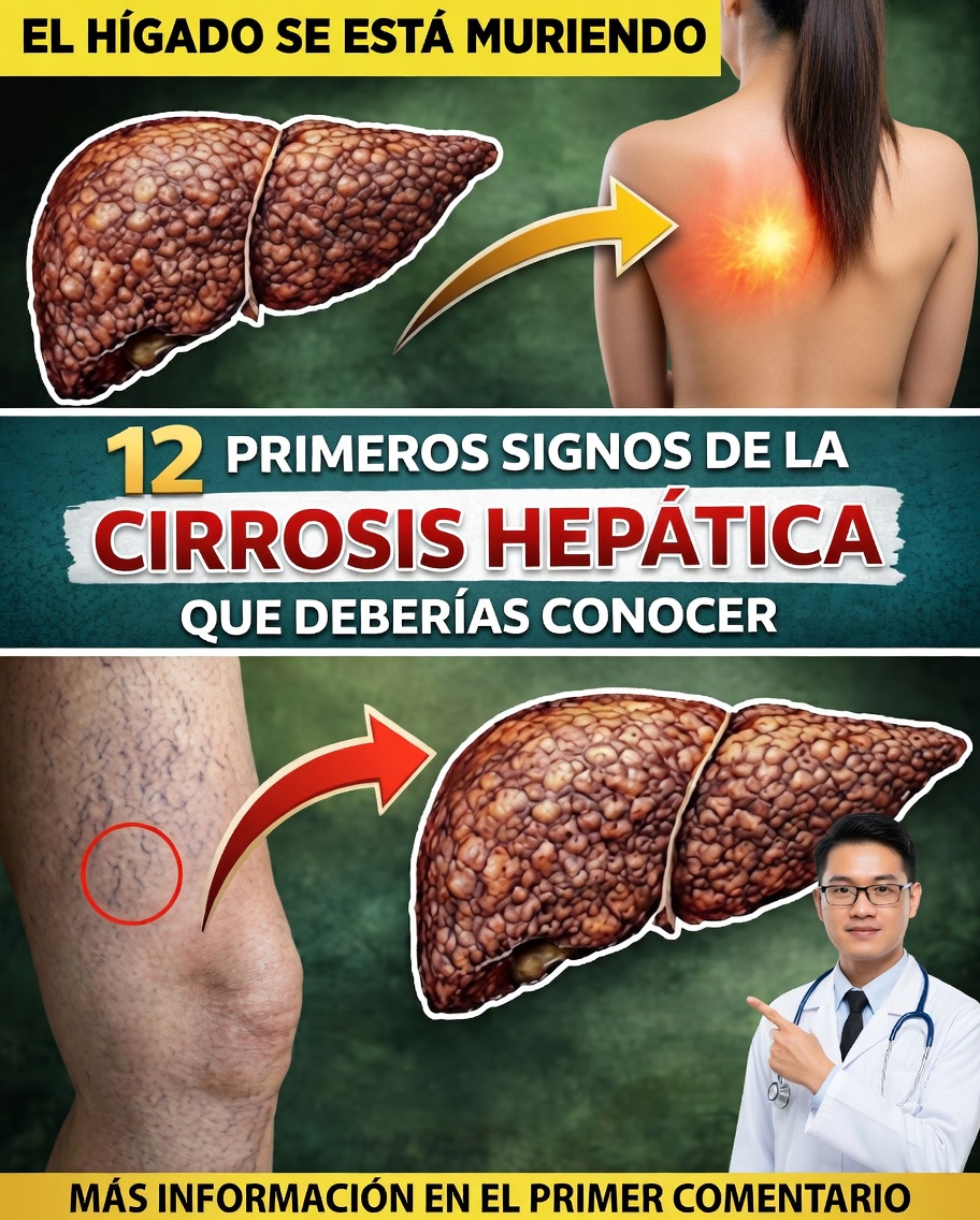 🚨 12 signos de cirrosis hepática que no debes ignorar para proteger tu salud hepática