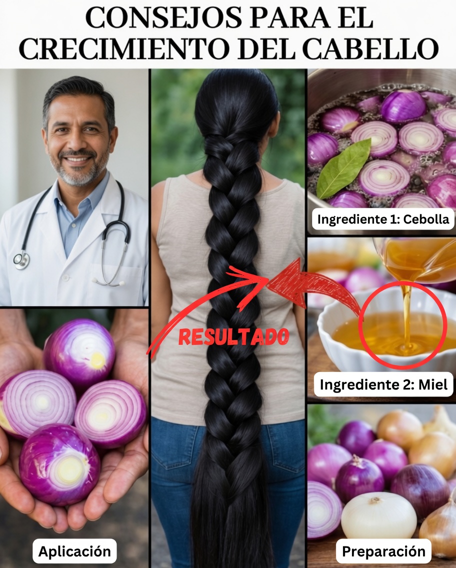 Frotar cebolla cruda en el cuero cabelludo por la noche: el sorprendente ritual capilar del que todo el mundo habla