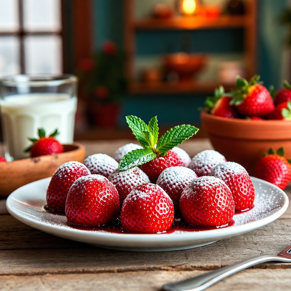 RECETA DE BOMBAS DE FRESA
