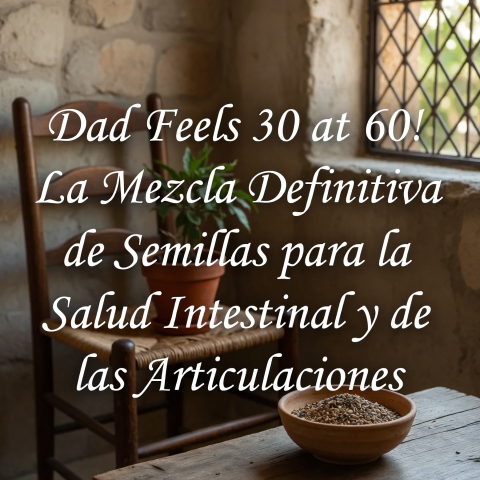 ¡Papá se siente de 30 a los 60! La mezcla definitiva de semillas para la salud intestinal y articular