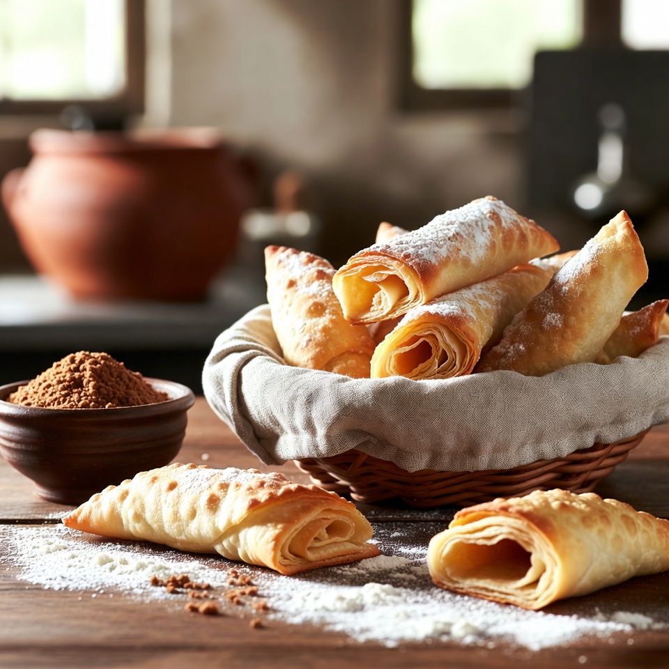 Abraza el arte de los pasteles crujientes enrollados a mano