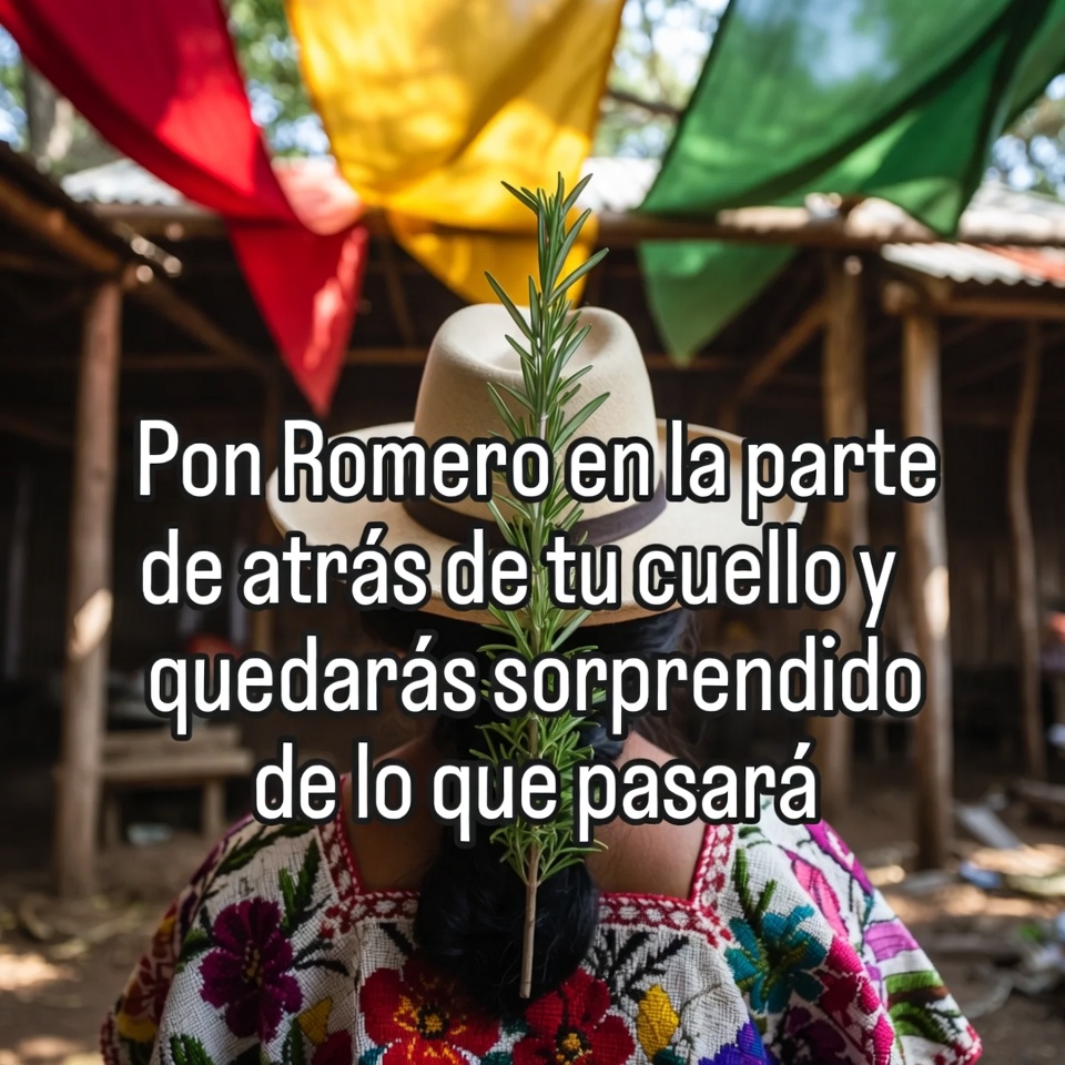 Pon romero en la nuca y te sorprenderá lo que sucederá