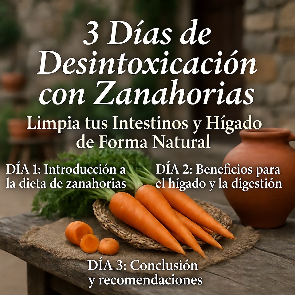 Desintoxicación de 3 días a base de zanahoria: limpia tus intestinos e hígado de forma natural