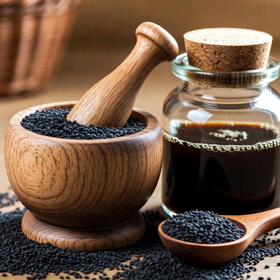 Semilla negra y miel para reforzar la inmunidad y la curación