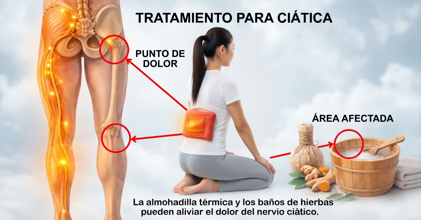 Inflamación del nervio ciático: síntomas y alivio natural