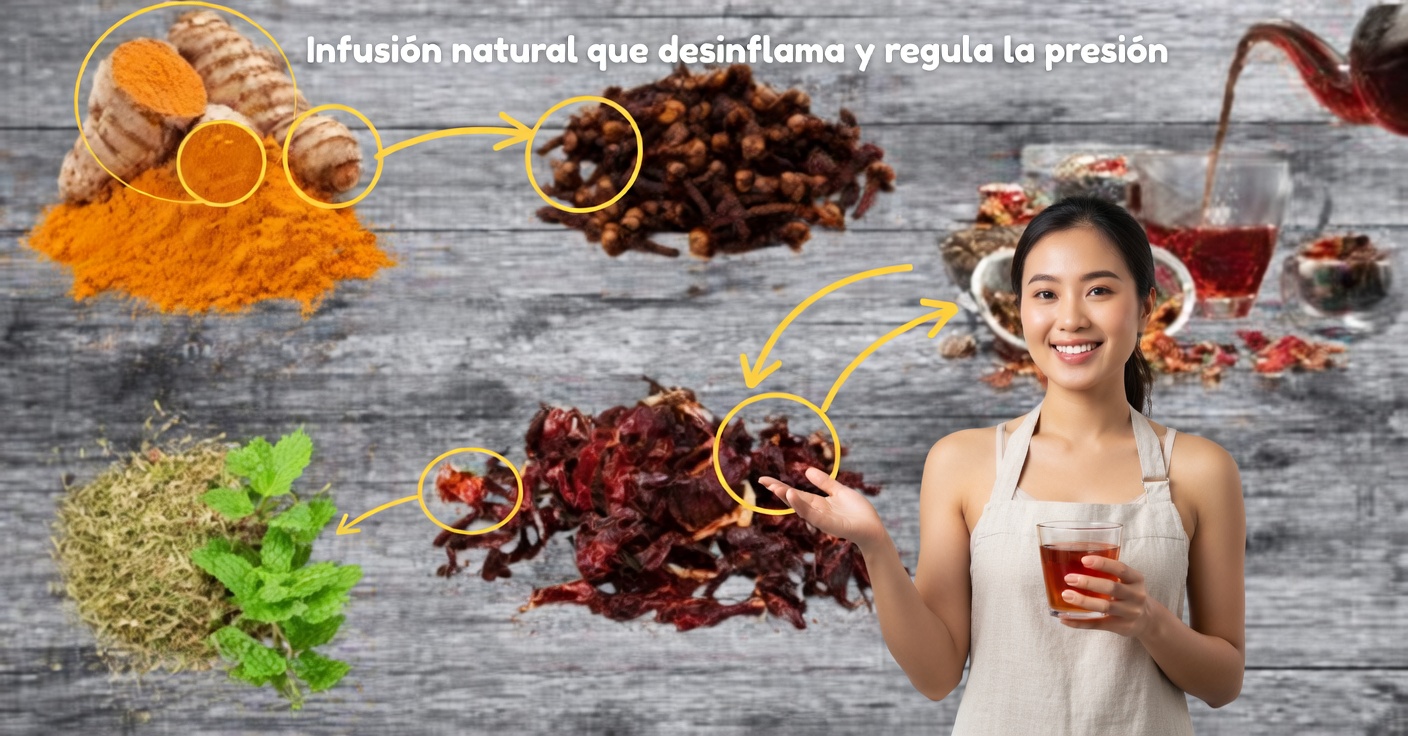 Ingredientes naturales contra la inflamación y la presión alta