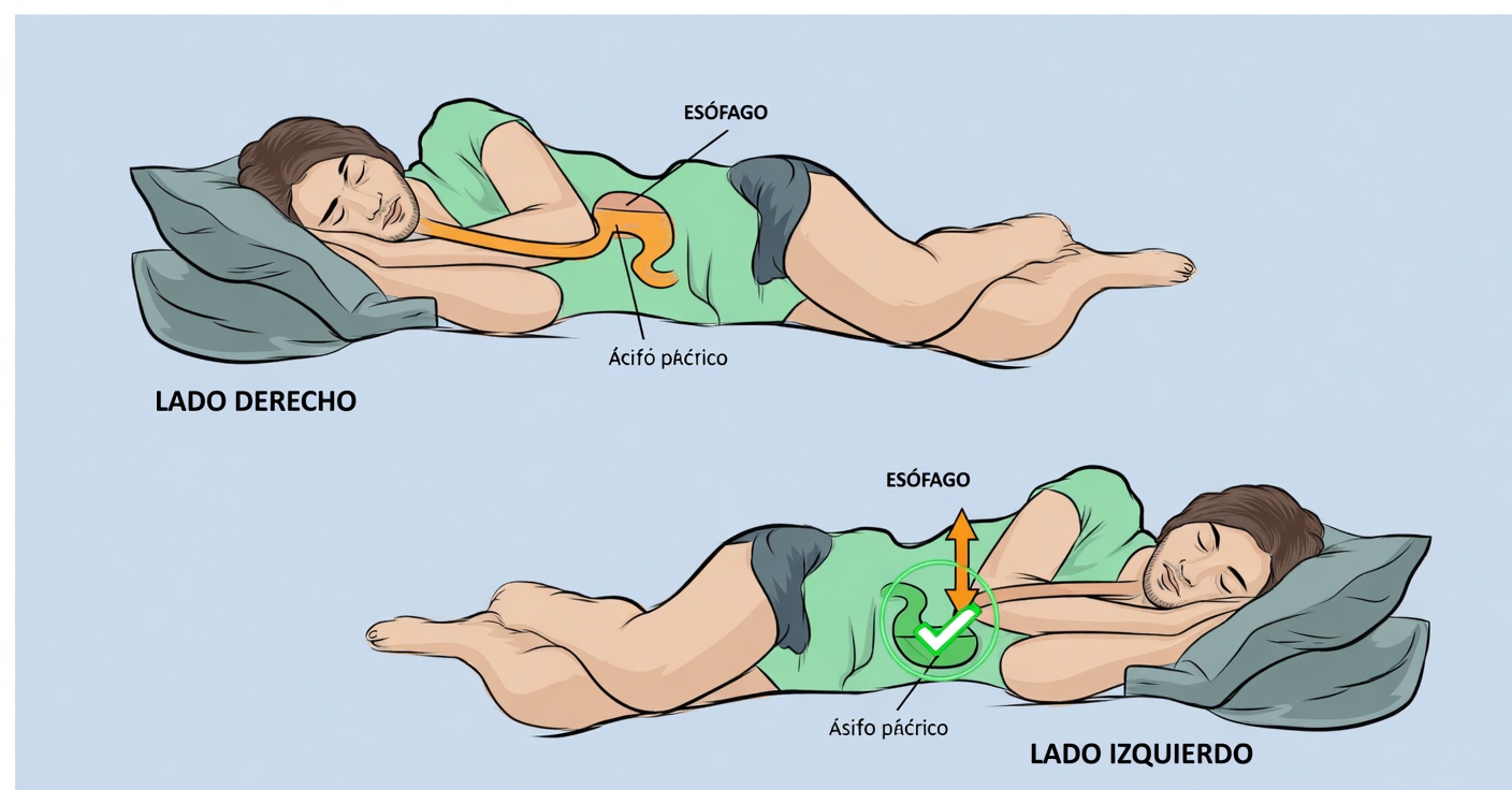 Dormir del lado derecho: riesgos y soluciones