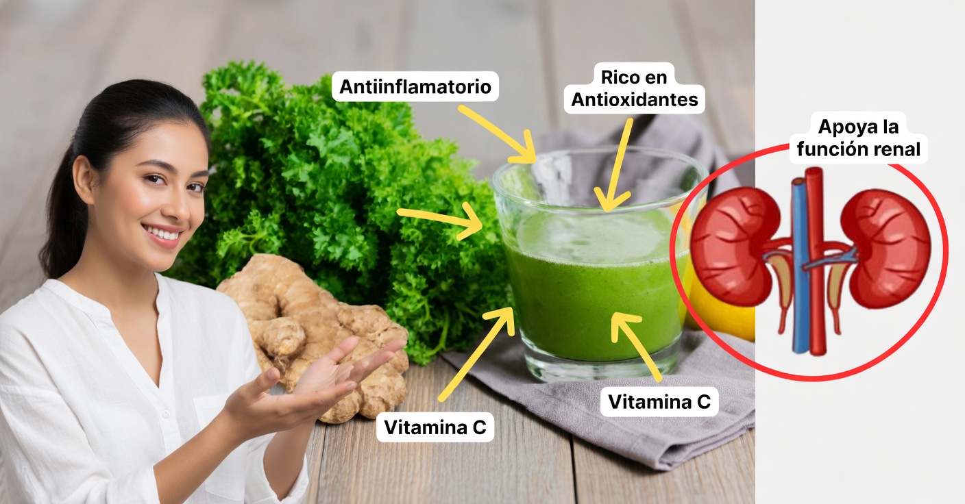 El jugo que desintoxica los riñones y reduce la inflamación