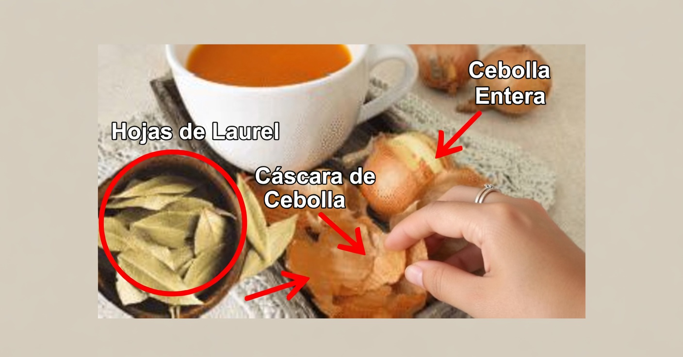 Té de cebolla y laurel para la tos