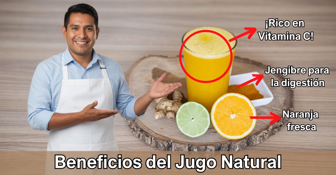 Jugo de naranja y jengibre para limpiar órganos
