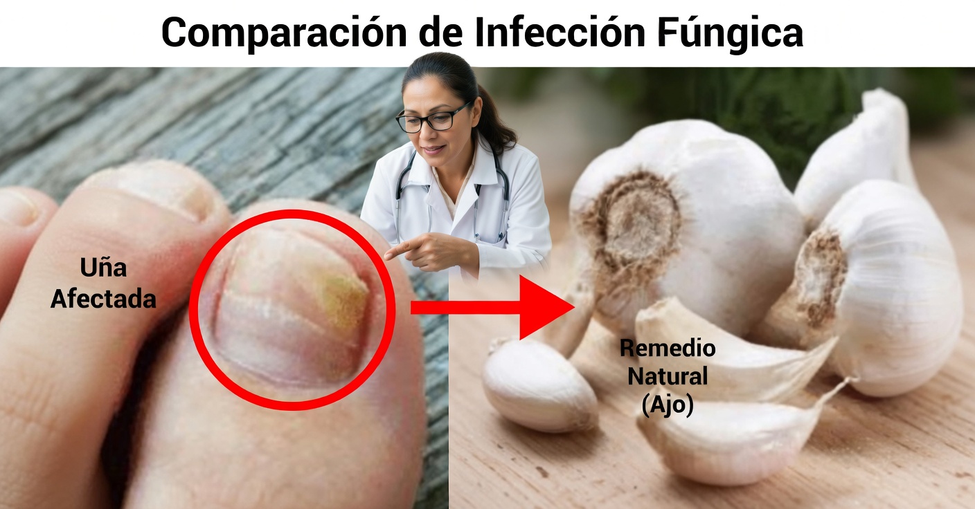 Ajo para hongos en la cabeza, manos, uñas y pies
