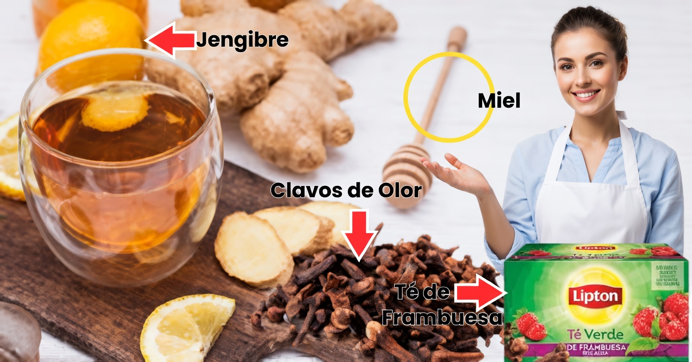 Té de jengibre y clavo con Lipton: infusión natural poderosa