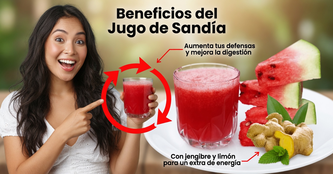 Jugo de sandía y jengibre para potenciar la vitalidad en pareja