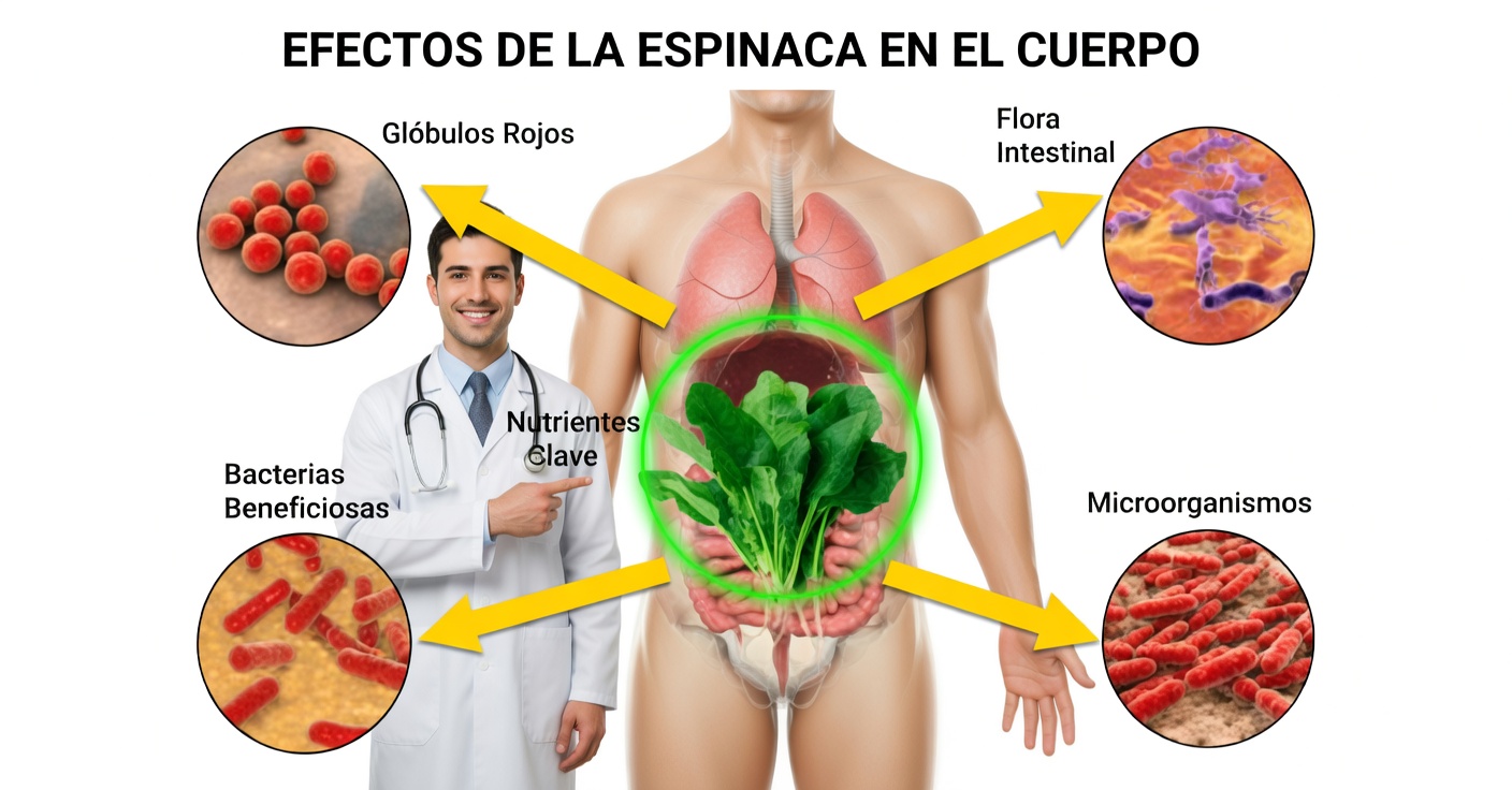 Espinacas para Purificar los Intestinos y Eliminar Bacterias